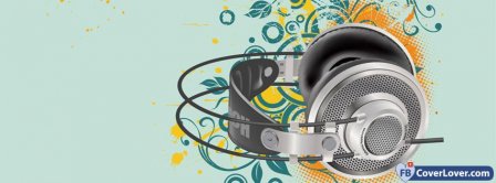 Colorful Headphones  Facebook Covers