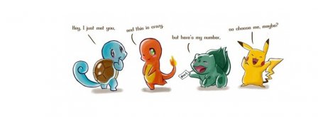 Pokemon Hey I Just Met You Facebook Covers