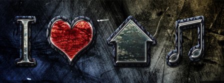 I Love House Music 2 Facebook Covers