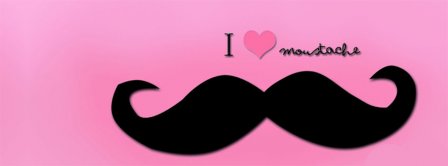 I Love Mustache Facebook Covers