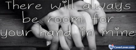 Your Hand In Mine Facebook Covers