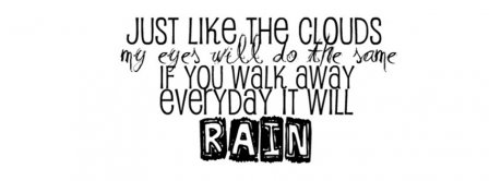 It Will Rain Lyrics 6  Facebook Covers