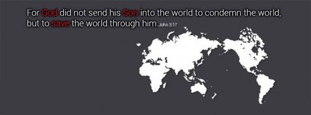 John 3 17 Bible Verse Facebook Covers