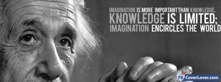 Knowledge Is Limited Albert Einstein Facebook Covers
