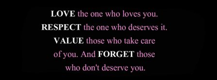 Love The One Who Loves You  Facebook Covers