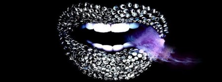 Metallic Lips Purple Smoke  Facebook Covers
