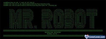 Mr Robot Logo 2 Facebook Covers