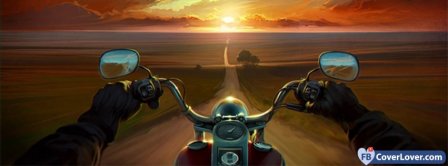 Multicolor Artwork Motorbikes  Facebook Covers