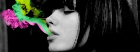 Multicolor Smoke Facebook Covers