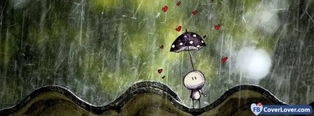 My First Love Umbrella Stick Man  Facebook Covers