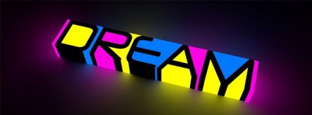 Neon Dream Color  Facebook Covers