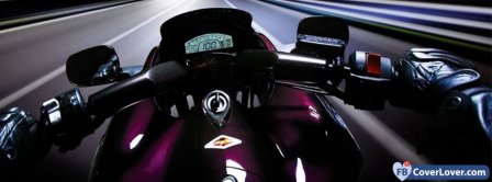 Night Speed With Bike Facebook Covers