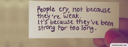 People Cry Facebook Covers