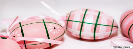 Pink Easter Eggs Facebook Covers