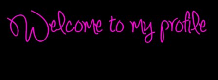 Pink Welcome Facebook Covers