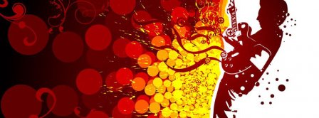 Abstract Artistic Play Guitar Facebook Covers