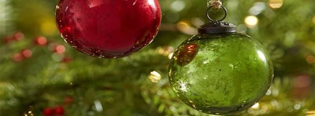 Red Green Mercury Glass Ball Ornaments Set Of Facebook Covers