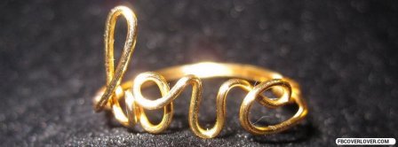 Ring Love Gold Facebook Covers