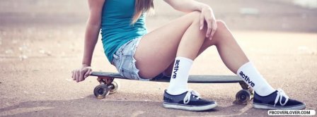 Skateboarding Girl Facebook Covers