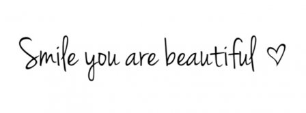 Smile You Are Beautiful Facebook Covers