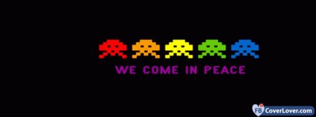 Space Invaders Come In Peace  Facebook Covers