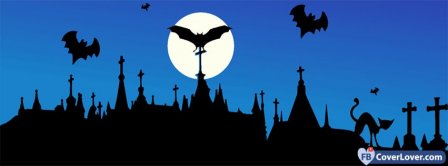 Spooky Graveyard Halloween Facebook Covers