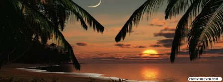 Sunset Beach Romantic Facebook Covers