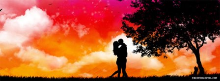 Sunset Kiss Facebook Covers