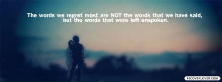 The Words We Regret Facebook Covers