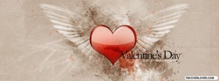 Valentine Heart Angel Wings Facebook Covers