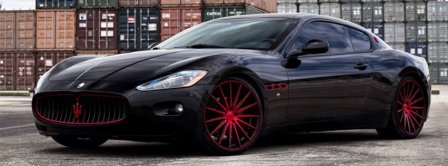 Vossen Maserati GT Red Wheels  Facebook Covers