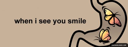 When I See You Smile Facebook Covers