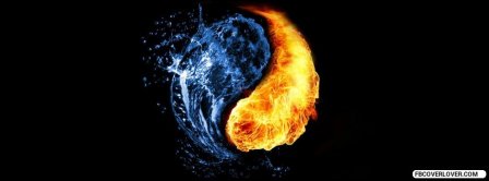 Yin And Yang Or Water And Fire  Facebook Covers